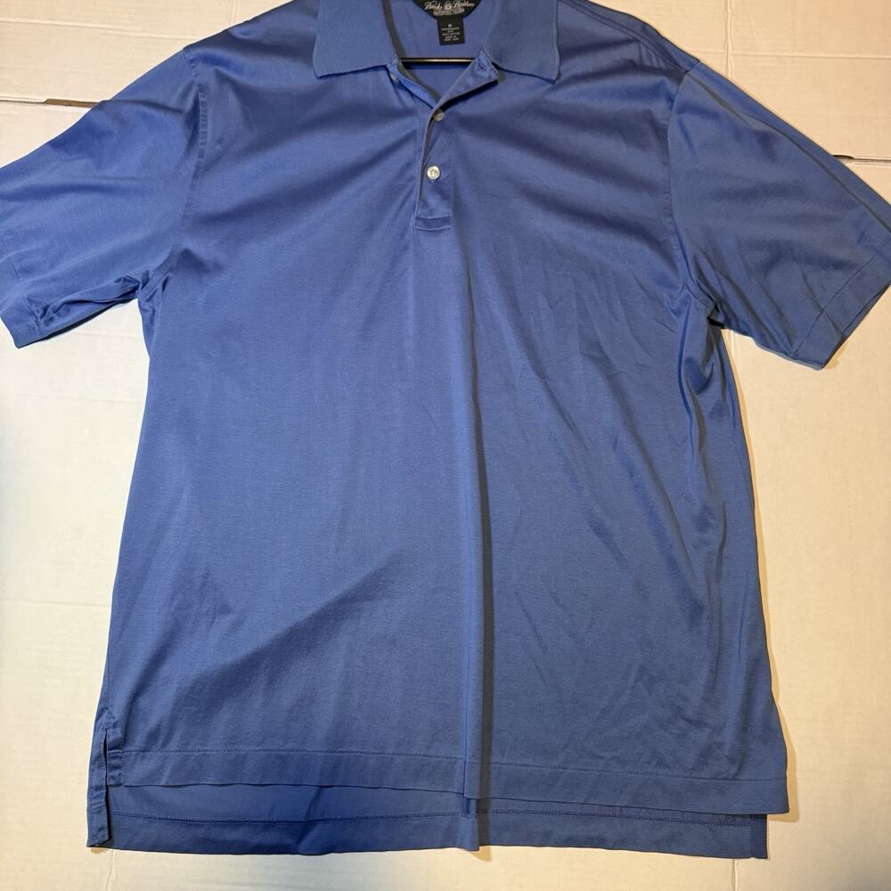 Brooke’s Brothers Blue Men’s Short Sleeve M Performance Knit